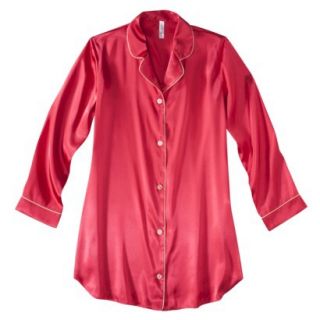Gilligan & OMalley Womens Satin Sleep Shirt   Kissel Fruit Pink XXL
