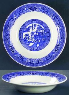 Royal (USA) Blue Willow Rim Soup Bowl, Fine China Dinnerware   Blue Willow Desig