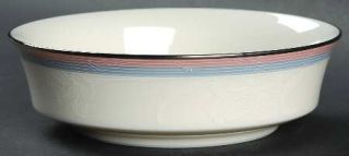 Noritake Breathless Fruit/Dessert (Sauce) Bowl, Fine China Dinnerware   Blue & P