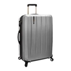 Travelers Choice Silver Rochester Polycarbonate 29 inch Hardside Spinner Upright