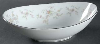 Noritake Arlene 10 Oval Vegetable Bowl, Fine China Dinnerware   Newer,Roses&Yel