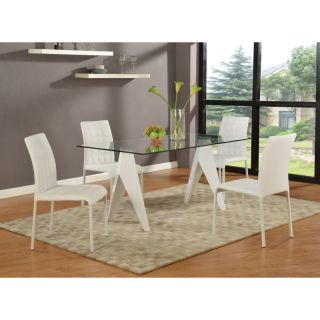 Chintaly Fielding 5 Piece Dining Table Set Multicolor   CTY1326