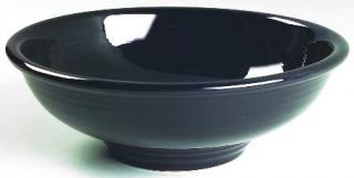 Homer Laughlin  Fiesta Black (Newer) Pedestal Bowl, Fine China Dinnerware   Blac