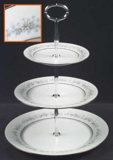 Noritake Marywood 3 Tiered Serving Tray (DP, SP, BB), Fine China Dinnerware   Co