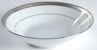 Noritake Metropolitan Platinum Coupe Soup Bowl, Fine China Dinnerware   Contempo