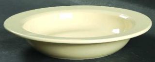 Thomas OBrien Clair Large Rim Soup Bowl, Fine China Dinnerware   All Cream,Embo