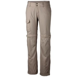 Columbia Sportswear Silver Ridge Convertible Pants   UPF 50  Full Leg (For Plus Size Women)   FOSSIL (16W )