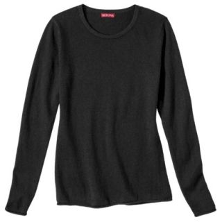 Merona Womens Cashmere Blend Crewneck Pullover Sweater   Black   M