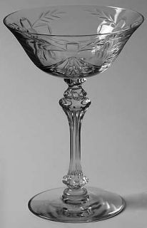 Tiffin Franciscan June Beau Champagne/Tall Sherbet   Stem #17403, Cut