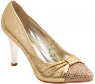 Womens L & C Malin 01   Gold Ornamented Shoes