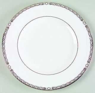 Lenox China Serpentine Platinum Accent Luncheon Plate, Fine China Dinnerware   W