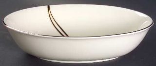 Pickard Mirage 9 Oval Vegetable Bowl, Fine China Dinnerware   Black And Gold Sc