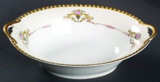 Noritake Patrician 10 Oval Vegetable Bowl, Fine China Dinnerware   Pink Roses,