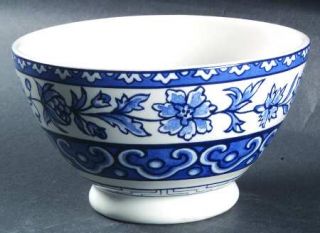 William Roberts Blue Reverie Rice Bowl, Fine China Dinnerware   Blue Multidesign