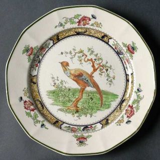 Royal Doulton Pekin Luncheon Plate, Fine China Dinnerware   Flowers And Birds, G