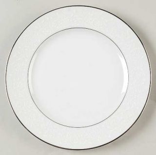 Sango Fresco Bread & Butter Plate, Fine China Dinnerware   White Floral Rim,Plat