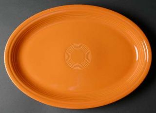 Homer Laughlin  Fiesta Tangerine (Newer) 19 Oval Serving Platter, Fine China Di