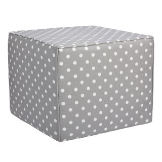 Brooklyn Grey Dots 22 inch Square Indoor/ Outdoor Ottoman (Grey, whiteMaterials Polyester fabric, foamFinish FabricIndoor or outdoor useFabric has outdoor durability with indoor softnessWeather resistantUV protectionFade resistantZippered removable cove
