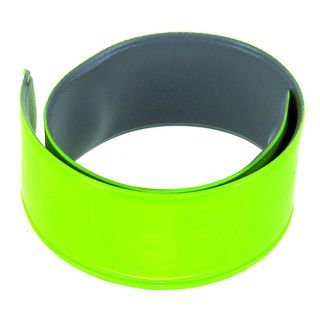 Reflective Snap Wraps (Neon YellowModel 120902Available sizes Universal FitMaterials PlasticDimensions 6 inches long x 4 inches wide x 6 inches highHigh visibility reflective colorSnap around arms or legsSold in pairs )