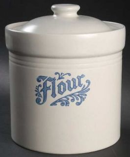 Pfaltzgraff Yorktowne (Usa) Flour Canister, Fine China Dinnerware   Blue Floral,