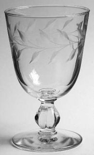 Libbey   Rock Sharpe Laurel Classic Water Goblet   Stem #3003