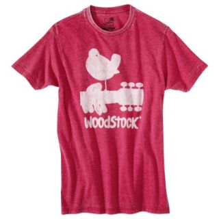 Woodstock Mens Burnout Graphic Tee   Red M