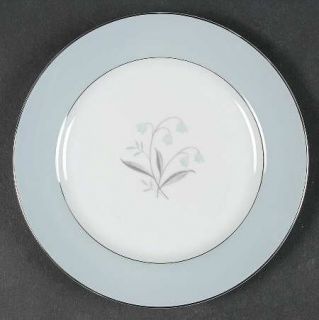 Mikasa Remembrance Bread & Butter Plate, Fine China Dinnerware   Blue/Gray Borde