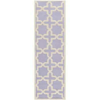 Safavieh Handmade Moroccan Cambridge Lavender Wool Rug (26 X 8)