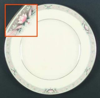 Mikasa Grandville Dinner Plate, Fine China Dinnerware   Fine China,Ivory,Pink Fl