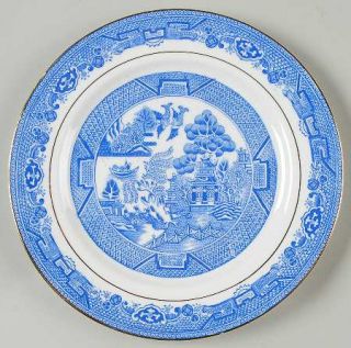 Royal Grafton Blue Willow Dessert/Pie Plate, Fine China Dinnerware   Blue Willow