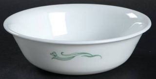 Corning Emily Coupe Cereal Bowl, Fine China Dinnerware   Corelle,Green Flowers&L