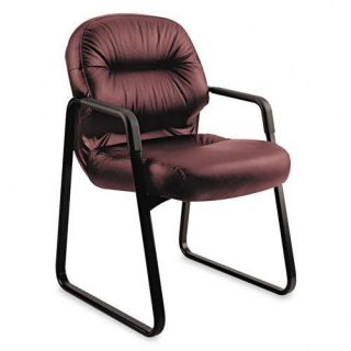 Hon 2090 Pillow Soft Leather Upholstered Guest Armchair
