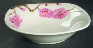 Metlox   Poppytrail   Vernon Peach Blossom Fruit/Dessert (Sauce) Bowl, Fine Chin