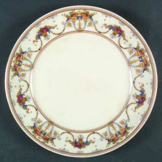 Royal Ivory (Czech, Germany) 2392 Dinner Plate, Fine China Dinnerware   Fruit Va