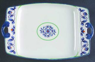Pfaltzgraff Orleans 10 Rectangular Serving Platter, Fine China Dinnerware   Blu