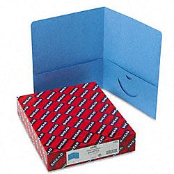 Smead Blue Recycled Two pocket Portfolios (25 Per Box)