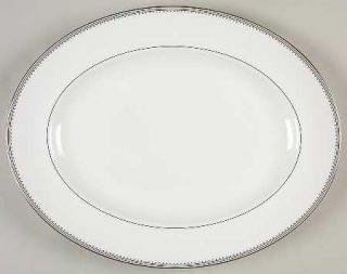 Wedgwood Grosgrain 13 Oval Serving Platter, Fine China Dinnerware   Vera Wang,P