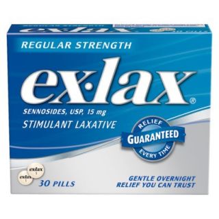 Ex Lax Regular Strength Stimulant Laxative   30 Pills