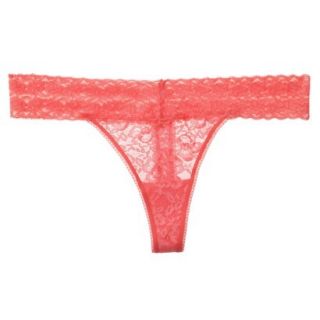 Gilligan & OMalley Womens All Over Lace Thong   Fresh Melon XS