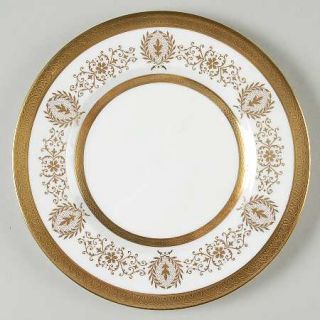 Coalport Lady Anne Gold Salad Plate, Fine China Dinnerware   Gold Encrusted Band