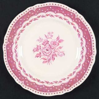 Grindley Avon Pink (Earthenware) Dinner Plate, Fine China Dinnerware   Pink Band