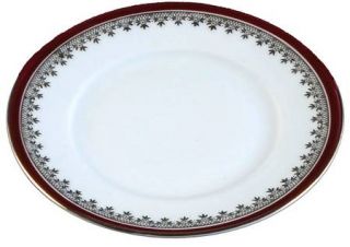 Chalfonte Chateau Bread & Butter Plate, Fine China Dinnerware   Red Band, Gold F