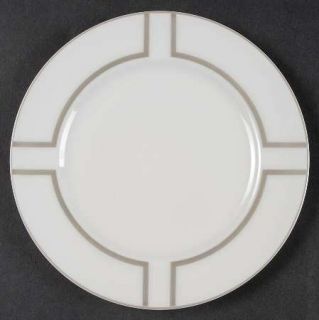 Noritake Trieste Bread & Butter Plate, Fine China Dinnerware   Metallic Geometri
