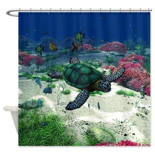  Sea Turtle Shower Curtain  Use code FREECART at Checkout