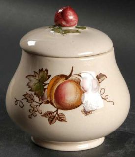 Johnson Brothers Orchard Sugar Bowl & Lid, Fine China Dinnerware   Old Granite,F