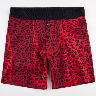 Jaguar Camo Fitted Boxers Red/Black In Sizes Large, Medium, Small For Men