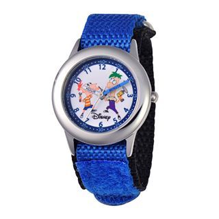 Disney Phineas and Ferb Kids Blue Fast Strap Watch, Boys