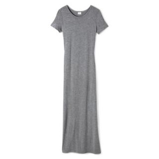 Merona Womens Knit T Shirt Maxi Dress   Heather Gray   XXL