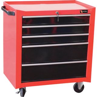 Excel Roller Cabinet   27in., 5 Drawers, Model# TB2230BBSC
