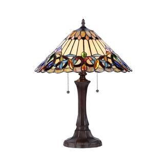 Tiffany Style Victorian 2 light Table Lamp